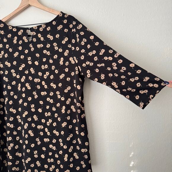 Talbots Plus Womens Black Floral Blouse Stretchy Longsleeve Scoop Neck Size 1X - Picture 8 of 11